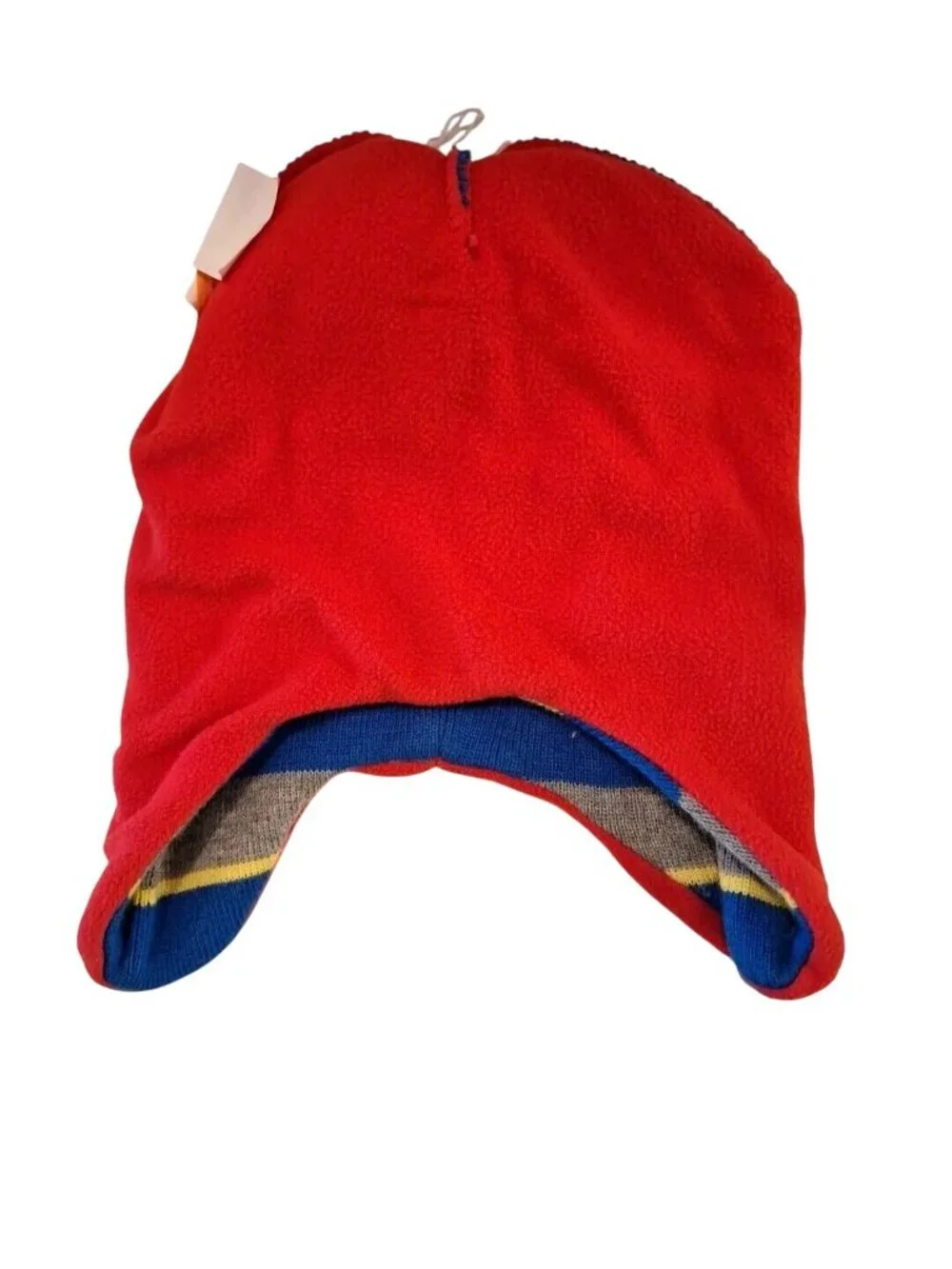 Paw Patrol Beanie Hat Kids Toddler 2-5T Knit Striped Fleece Lined Pom Pom
